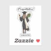 Personalisierter Abschluss (10) Aufkleber (Blatt)