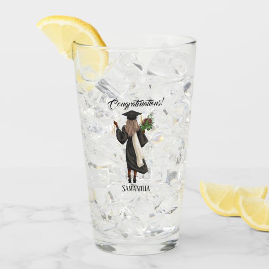 Personalisierter Abschluss (10) Glas (Vorderseite Ice)