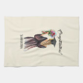 Personalisierter Abschluss (11) Geschirrtuch (Horizontal)
