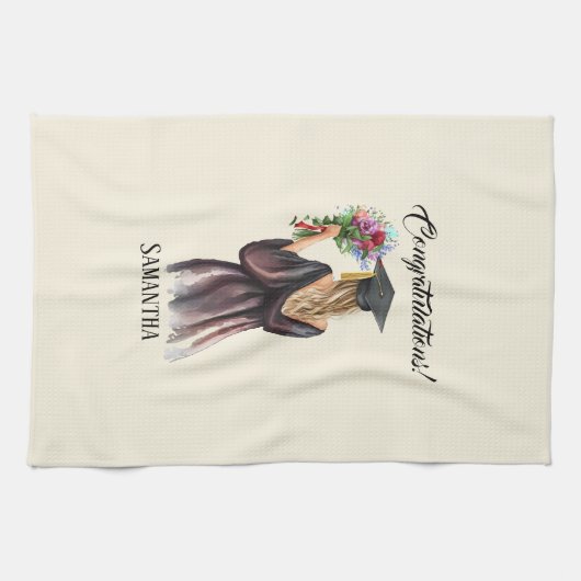 Personalisierter Abschluss (11) Geschirrtuch (Horizontal)