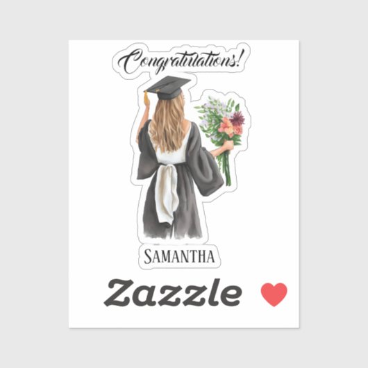 Personalisierter Abschluss (12) Aufkleber (Blatt)