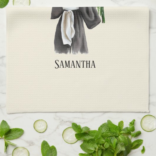 Personalisierter Abschluss (12) Geschirrtuch (Gefaltet)