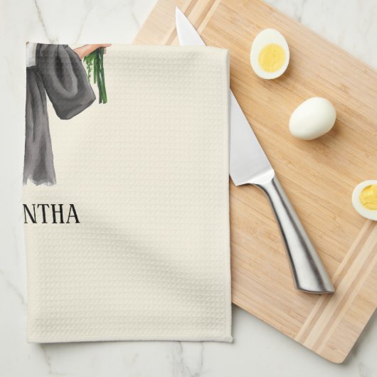 Personalisierter Abschluss (12) Geschirrtuch (Viertel Falte)