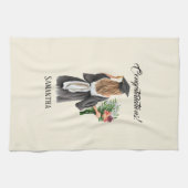 Personalisierter Abschluss (12) Geschirrtuch (Horizontal)