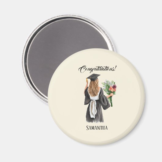 Personalisierter Abschluss (12) Magnet (Vorderseite/Rückseite)