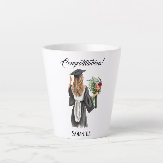 Personalisierter Abschluss (12) Milchtasse (Vorderseite)