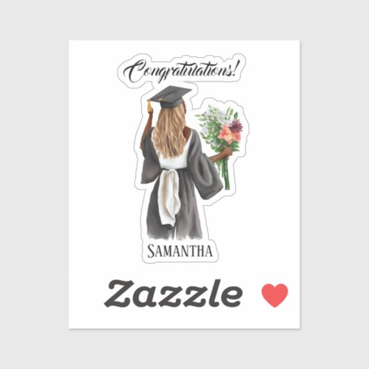 Personalisierter Abschluss (13) Aufkleber (Blatt)