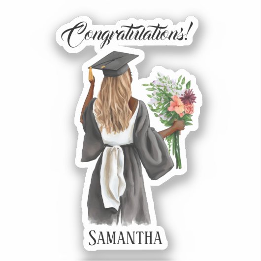 Personalisierter Abschluss (13) Aufkleber (Vorderseite)