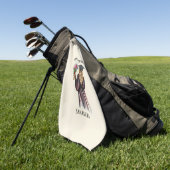 Personalisierter Abschluss (14) Golfhandtuch (Gras)