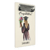 Personalisierter Abschluss (14) Mini Klemmbrett (Schrägansicht)