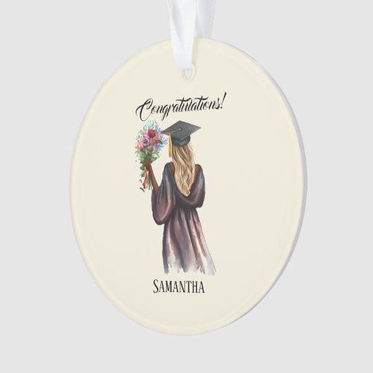 Personalisierter Abschluss (14) Ornament (Vorderseite)