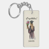 Personalisierter Abschluss (14) Schlüsselanhänger (Vorderseite links)