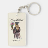 Personalisierter Abschluss (14) Schlüsselanhänger (Rückseite)