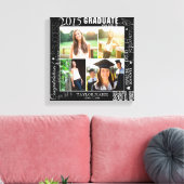 Personalisierter Abschluss 2015 FotoCollage Leinwanddruck (Insitu (Wohnzimmer))