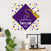 Personalisierter Abschluss 2023 Glückwunsch Poster (Heimbüro)