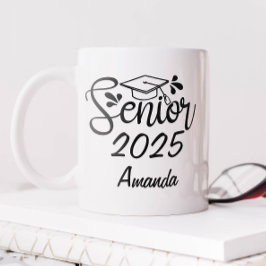 Personalisierter Abschluss 2025 Kaffeetasse