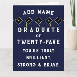 Personalisierter Abschluss 2025 Karte