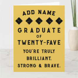 Personalisierter Abschluss 2025 Karte