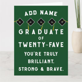 Personalisierter Abschluss 2025 Karte