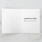 Personalisierter Abschluss 2025 Karte (Innenseite)