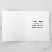 Personalisierter Abschluss 2025 Karte (Innenseite)