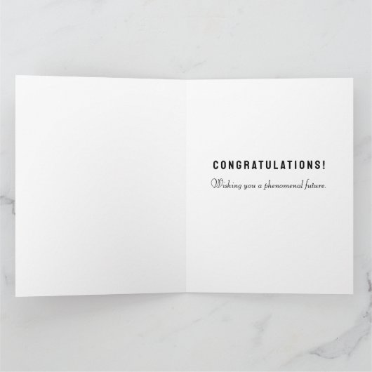 Personalisierter Abschluss 2025 Karte (Innenseite)