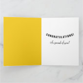 Personalisierter Abschluss 2025 Karte (Innenseite)