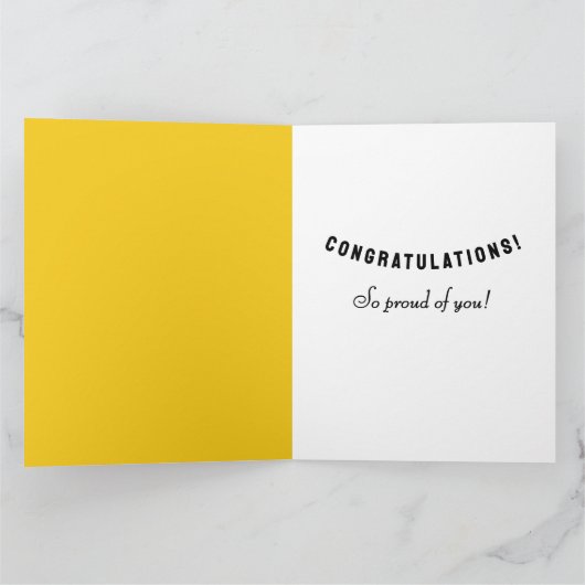 Personalisierter Abschluss 2025 Karte (Innenseite)