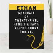 Personalisierter Abschluss 2025 Karte (Vorderseite)