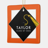 Personalisierter Abschluss 2025 Keramikornament (Links)