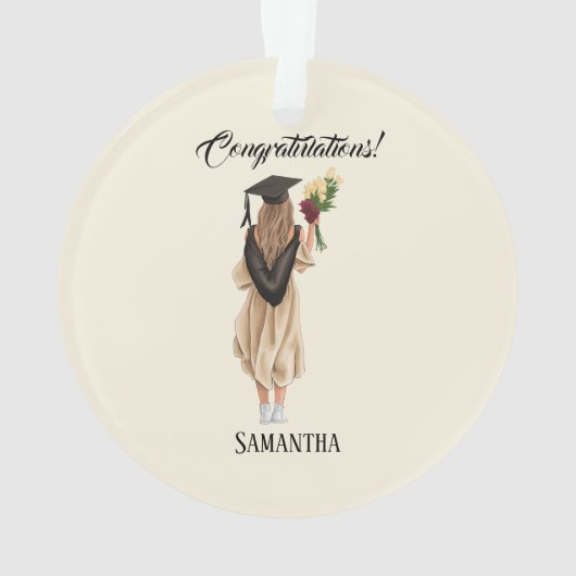 Personalisierter Abschluss (2) Ornament (Rückseite)