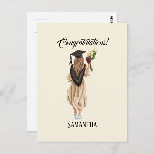 Personalisierter Abschluss (2) Postkarte (Vorne/Hinten)