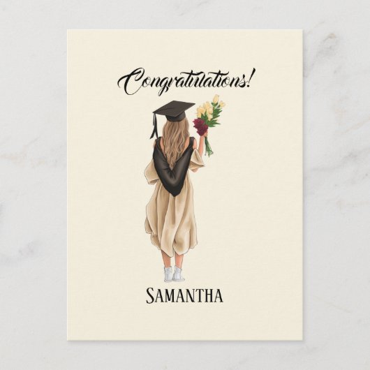 Personalisierter Abschluss (2) Postkarte (Vorderseite)