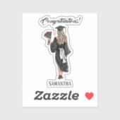 Personalisierter Abschluss (3) Aufkleber (Blatt)