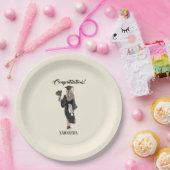 Personalisierter Abschluss (3) Pappteller (Party)