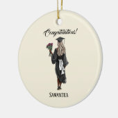 Personalisierter Abschluss (4) Keramik Ornament (Links)