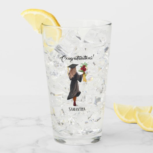 Personalisierter Abschluss (5) Glas (Vorderseite Ice)