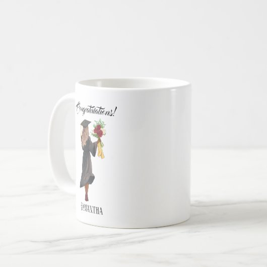 Personalisierter Abschluss (5) Kaffeetasse (Vorderseite Links)