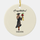 Personalisierter Abschluss (5) Keramik Ornament (Vorne)