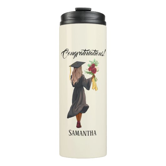 Personalisierter Abschluss (5) Thermosbecher (Vorderseite)