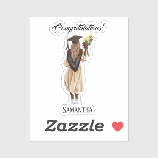 Personalisierter Abschluss (6) Aufkleber (Blatt)