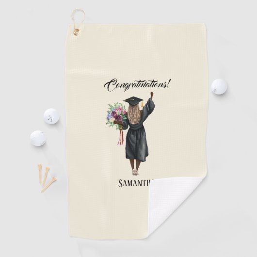 Personalisierter Abschluss (7) Golfhandtuch (Insitu)