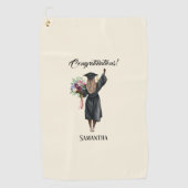 Personalisierter Abschluss (7) Golfhandtuch (Vorderseite)