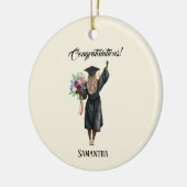 Personalisierter Abschluss (7) Keramik Ornament (Links)