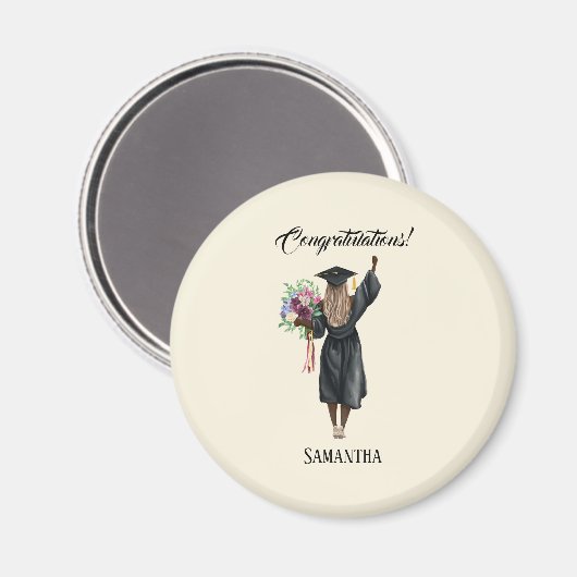 Personalisierter Abschluss (7) Magnet (Vorderseite/Rückseite)