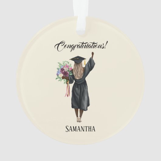 Personalisierter Abschluss (7) Ornament (Rückseite)