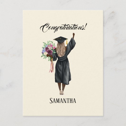 Personalisierter Abschluss (7) Postkarte (Vorderseite)