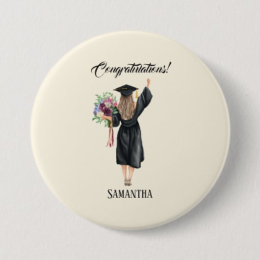 Personalisierter Abschluss (8) Button (Vorderseite)