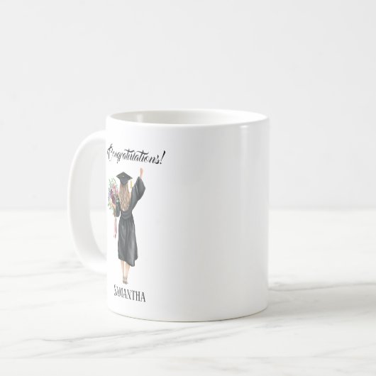 Personalisierter Abschluss (8) Kaffeetasse (Vorderseite Links)