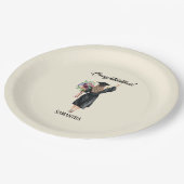 Personalisierter Abschluss (8) Pappteller (Schrägansicht)